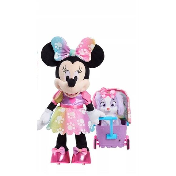 Interactive Minnie Mouse Talks, Sings and Walks pulling her Wagon - Picture 1 of 4